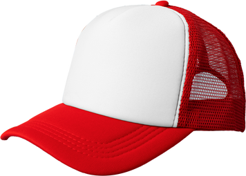 Red trucker hat